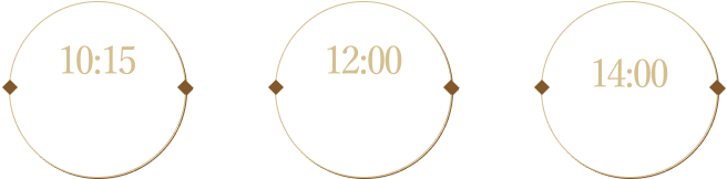 10:15 Kintsugi Experience 12:00 Completion Ceremony 14:00 Free time